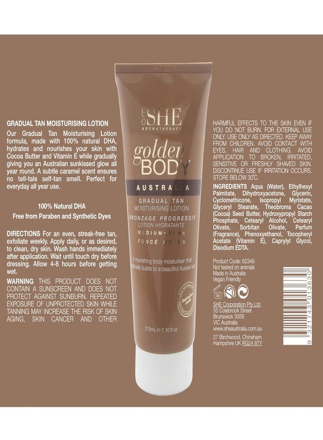 Om SHE Aromatherapy Golden Body Gradual Tan - Medium to Dark - Image 2